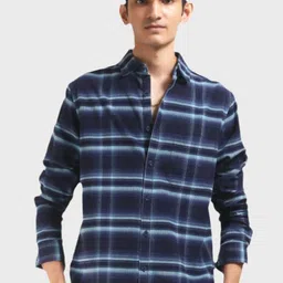 XKIND Men Comfort Checked Cotton Casual Shirt-image-72