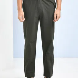 SKYKNIT Men Regular Fit Mid-Rise Formal Trousers-picture-16