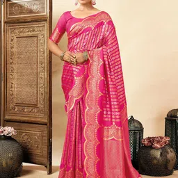 KALINI Woven Design Silk Blend Banarasi Saree-38