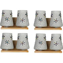 Somil Premium Designer Glass Wall / Night Lamp Elegant & Stylish Dcor Accent for Modern Interiors, Color- Multicolour, Size:- 36 X 26 X 30.5 CM-image-34