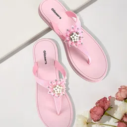 GLISSERS Women Embellished One Toe Flats-image-1