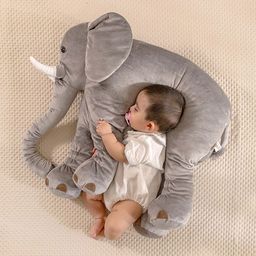 THE BABY TRUNK Kids Elephant Bolster Pillow Soft Toy-image-38