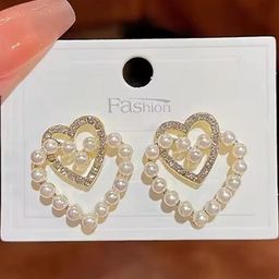 AKISON JEWELS Heart Shaped Studs Earrings-image-32