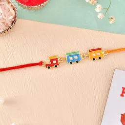 Ascension 3-Pcs Rakhi With Fridge Magnet & Roli Tilak-18