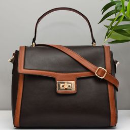 FOR THE BEAUTIFUL YOU PU Structured Satchel with Fringed-11