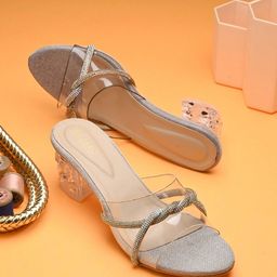 BIZZARO Embellished Party Block Sandals-45