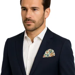 Leonardi Printed Silk Pocket Square-picture-9