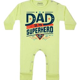 Arvesa Dad Is My Superhero Printed Bodysuit-image-87