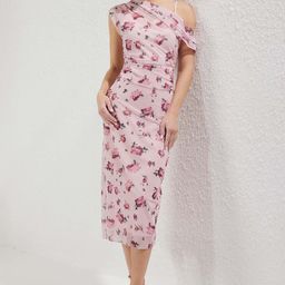 Trendyol Women Floral Print Sheath Dress-picture-38