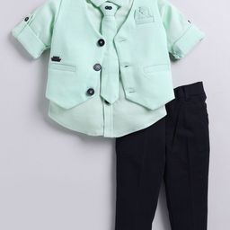 LITTLE COLLARS Boys 3-Piece Single-Breasted Suits-image-46