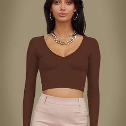 Dream Beauty Fashion Women Full Sleeves Crop Top-picture-9