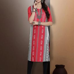 Ethnic basket Women Pink Kurtas-picture-11