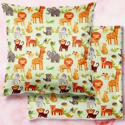 ArtzFolio Multicoloured Set of 2 Velvet Square Cushion Covers-26