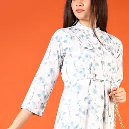 V-Mart Floral Print A-Line Dress-image-82
