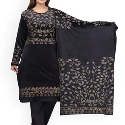 WOOL 4U Women Ethnic Motifs Printed Regular Kurta with Trousers & With Dupatta-picture-54