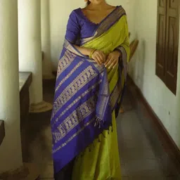 BlueRang Woven Design Zari Banarasi Saree With An Unstitched Blouse-image-58