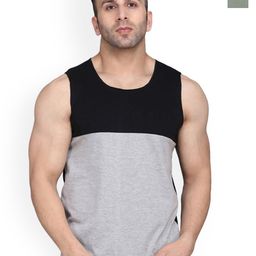 SLOWLORIS Pack Of 2 Men Printed Bio-Wash Combed Cotton Innerwear Vest-picture-2
