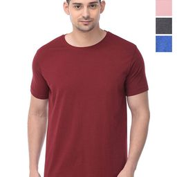 COLOR CAPITAL Unisex Pack Of 4 Cotton T-Shirts-image-57