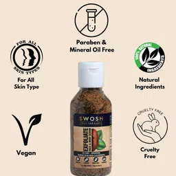 SWOSH Natural & Organic Exfoliating Coffee Scrub For Body and Face Tan Removal - 75 gm image 3