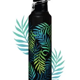 Speedex Black Single Stainless Steel Printed Water Bottle-image-86