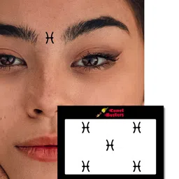 Comet Busters 5 Pcs Reusable Designer Bindis - Black image 3