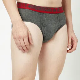 T.T. Men Pack Of 2 100% Combed Cotton Front Open Basic Briefs image 4
