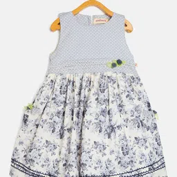 Camey Floral Print Net Fit & Flare Dress-image-38