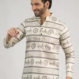 DEVOILER Men Ethnic Motifs Printed Kurta-picture-46