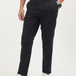 Tommy Hilfiger Men Solid Checked Chinos Trousers-image-39