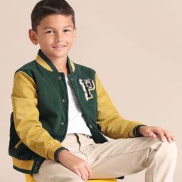 U.S. Polo Assn. Kids Boys Colourblocked Varsity Jacket-picture-31