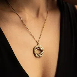Soul Works Short Coil Kundalini Pendant With Chain-44