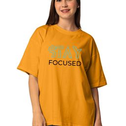 STATUS MANTRA Women Typography Printed Bio Finish Applique T-shirt-image-107