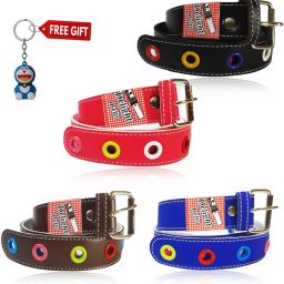 Boys & Girls Casual Black Artificial Leather Belt-image-99