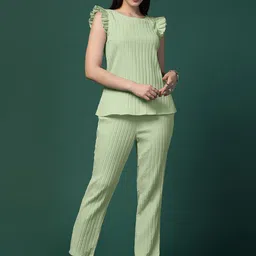 OMPAX Round Neck Top With Trousers Co-Ords-picture-43