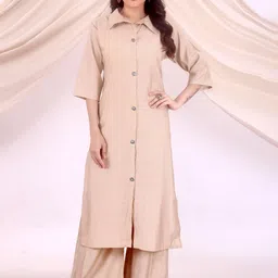 KS KAMYA SAREES Shirt Collar Kurta With Palazzos-image-88
