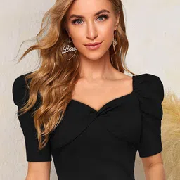 CORSICA Sweetheart Neck Puff Sleeve Top-picture-13