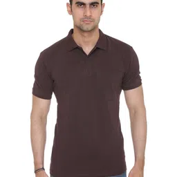 Colors and Blends Men Solid Polo Collar Cotton T-shirt-image-101