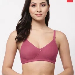 College Girl Solid Full Coverage Non Padded Non-Wired Regular T-shirt Bra-17
