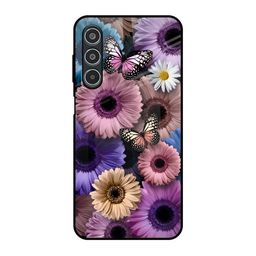 QRIOH Floral Printed Samsung Galaxy M35 5G Glass Back Case-image-45