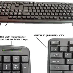 ANJO 9 in 1 Combo Keyboard-Mouse-Pad-USB Hub-Cleaner-LED-Extension Cable-OTG Combo Set image 3