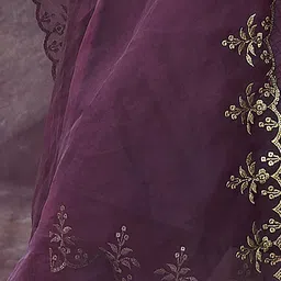 Indo Era Embroidered Sequined Regular Kurta with Trousers & Dupatta image 5