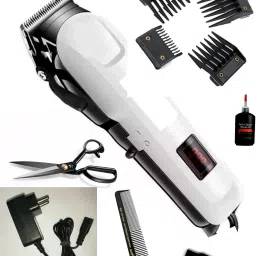 KEMZ HIGH POWER,DIGITAL DISPLAY ORIGINAL RECHARGEABLE PROFESSIONAL HAIR CLIPPER Fully Waterproof Grooming Kit 200 minRuntime 4 Length Settings-image-78