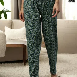 Kryptic Pack Of 2 Printed Pure Cotton Relaxed-Fit Mid-Rise Lounge Pants-picture-16