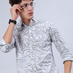 V-Mart Printed Spread Collar Casual Shirt-picture-44