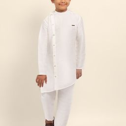 DEVOILER Boys Mandarin Collar Straight Kurta-24