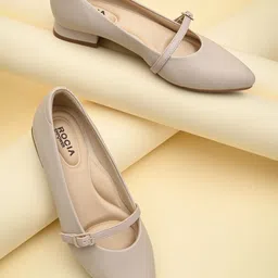 Rocia Women Solid Block Heel Pumps-14