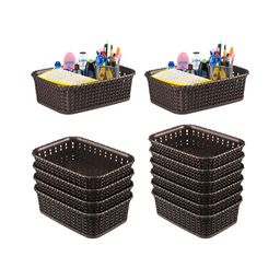 Aura Brown 6 Pieces Multi-Utility Drawer Organisers-10