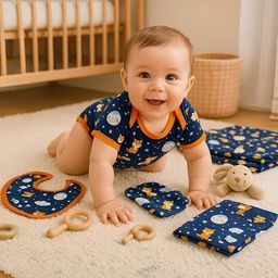 Adhigams Kids Printed Cotton Romper-image-28
