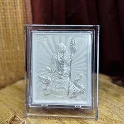 ABDESIGNS Silver Toned & Transparent Goddess Khodiyar Table Photo Frame-16