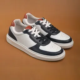 The Brown Hide Men Textured Leather Sneakers-image-19